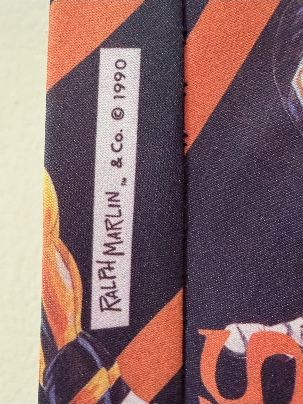 Vintage. Ralph Marlin New Orleans Saints Striped Novelty Tie NFL. NWOT